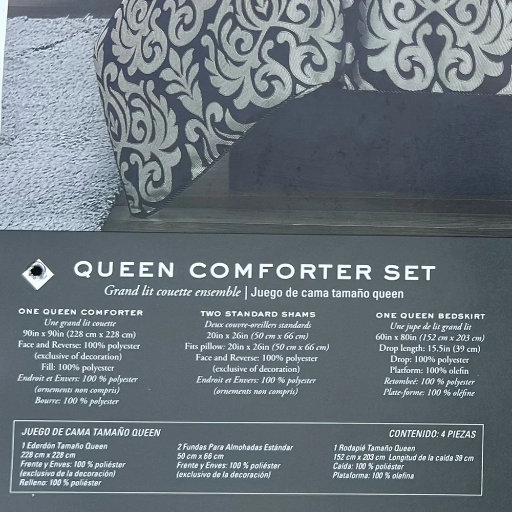 WATERFORD Bastia 4pc Comforter Set, Queen